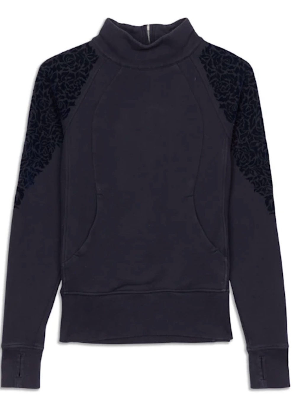 Lululemon Floral Flock Pullover in Midnight Navy Size 6